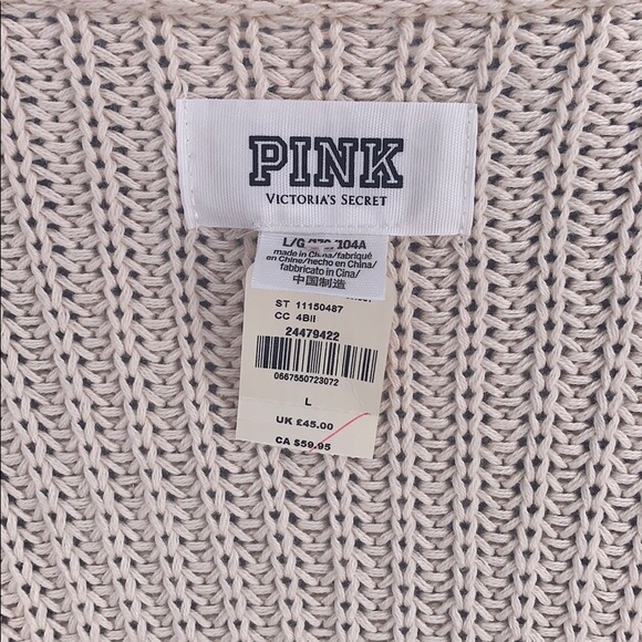 Victoria’s Secret PINK V-neck Cable Knit Sweater - Picture 8 of 8